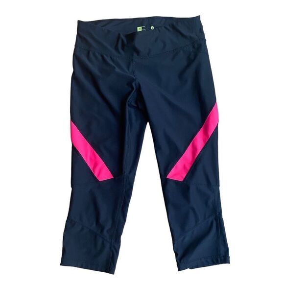 Xersion Black Pink Capri Yoga Pants Size Medium - Picture 1 of 5